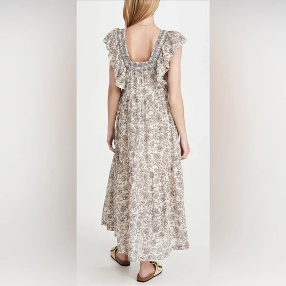 ⭐️SOLD⭐️NWT Free People Women's Bonita Printed Midi Dress - Picture 3 of 16